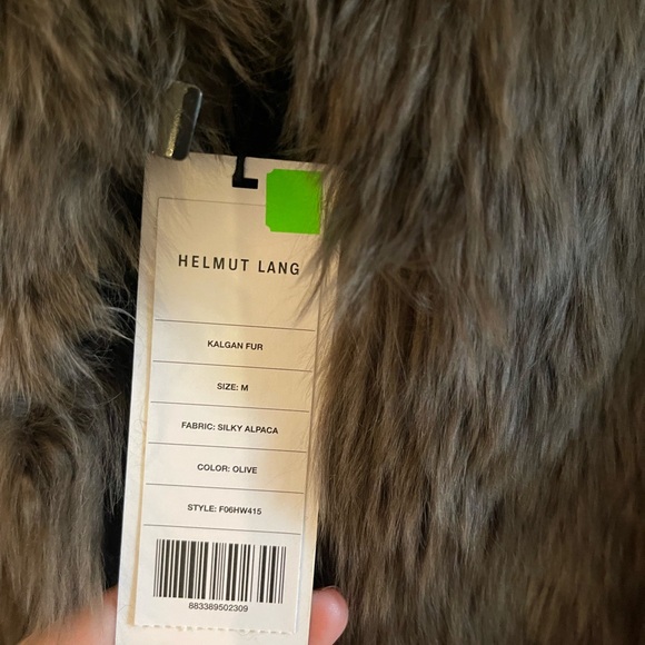 NWT Helmut Lang M fur and Alpaca coat - Picture 6 of 7